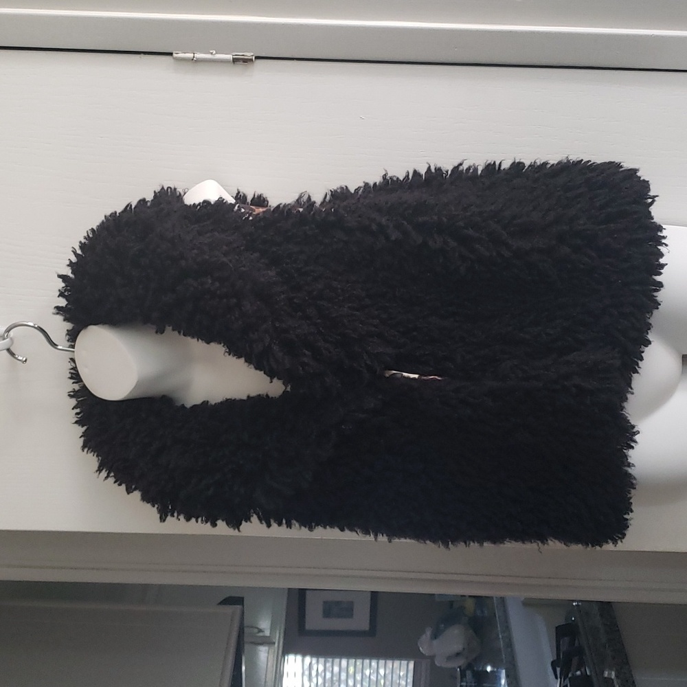 Betsey Johnson Curly Faux Fur Vest